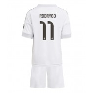 Real Madrid Rodrygo Goes #11 Domáci Detský futbalový dres 2025-26 Krátky Rukáv (+ trenírky)